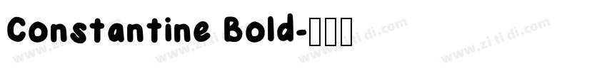 Constantine Bold字体转换